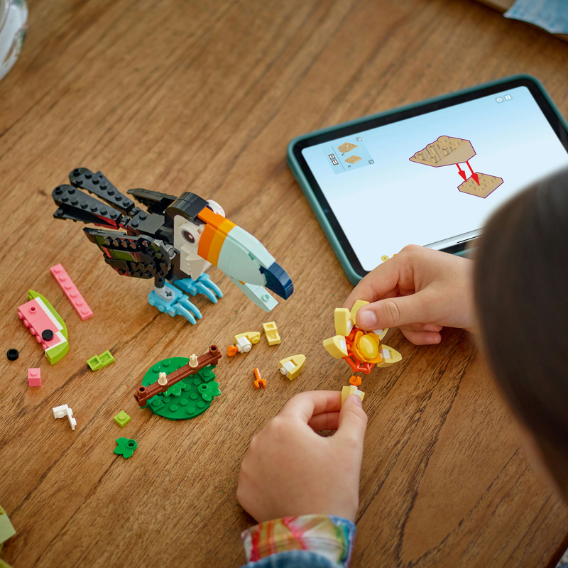 Lego creator wild animals tropical toucan 31173 for ages 7+ 225pcs, , medium-null