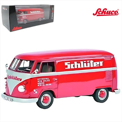 Schuco vw t1 katsenwagen volkswagen t1b *schluter*, red, scale:1/32, , medium