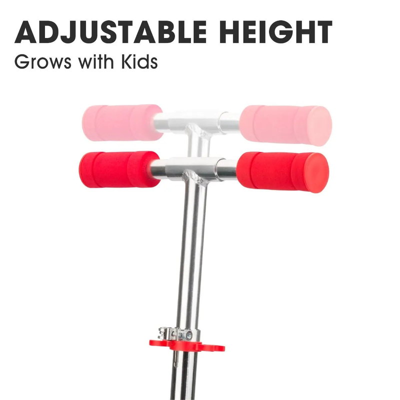 Product image: Xootz light up led folding scooter - red, , medium-null