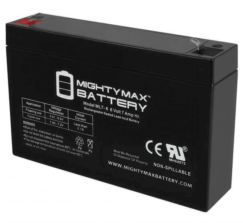 Mighty max 6v 7 ah battery, , medium image number null