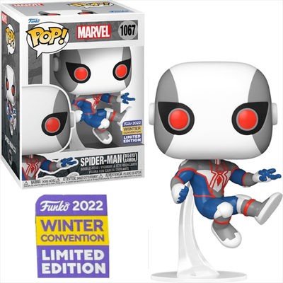 Funko pop! Marvel comics - spider-man bug-eyes armor winter 2022 convention limited edition #1067