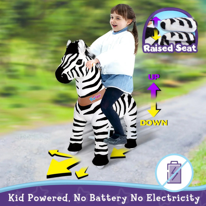 Buy Ponycycle mechanically walking ride on zebra age 4 8 Jinius