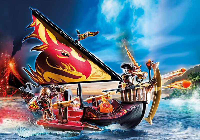 Product image: Playmobil 70641 burnham raiders fire ship, , medium-null