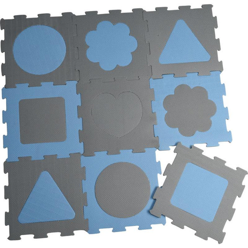 Eva groundmat puzzle 9pcs - assorted colors, , medium-null