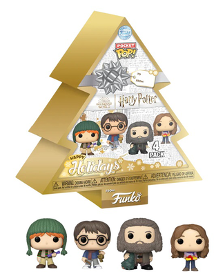 Funko 4 pocket pop! Harry potter happy holidays christmas tree, , medium