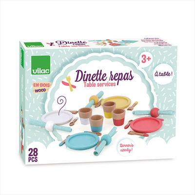 Wooden dining set, , medium