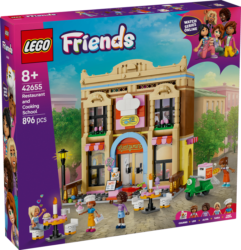 Lego restaurant and cooking school 42655 for ages 8+ 896pcs, , medium-null