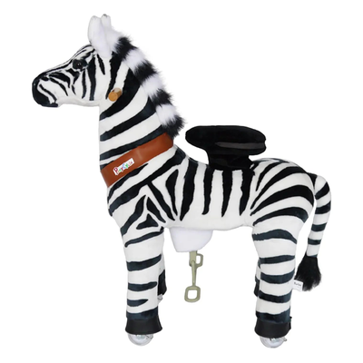Ponycycle mechanically walking ride-on - zebra - age 4- 8