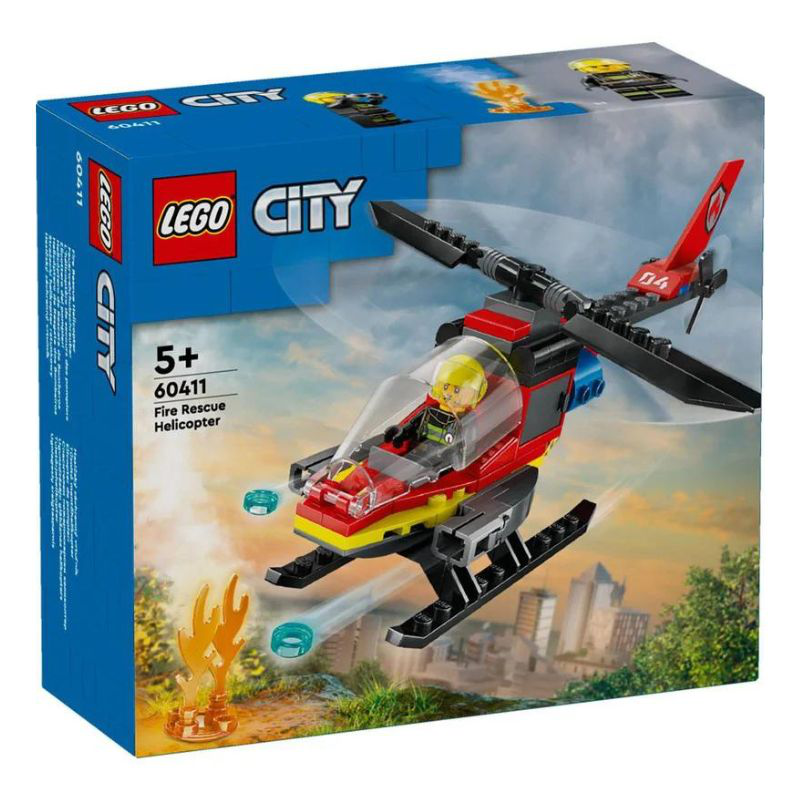 Lego city fire rescue helicopter 60411 &gamma;&iota;&alpha; &eta;&lambda;&iota;&kappa;ί&epsilon;&sigmaf; 4+, , medium-null