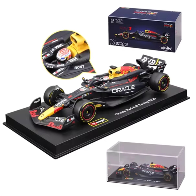 Product image: Bburago 1/43 2024 red bull rb20 #11 sergio perez with helmet,blue/red/yellow, , medium-null
