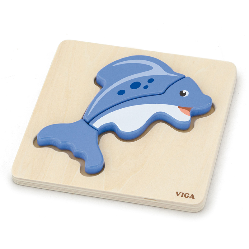Viga shape block puzzle - fish, , medium image number null