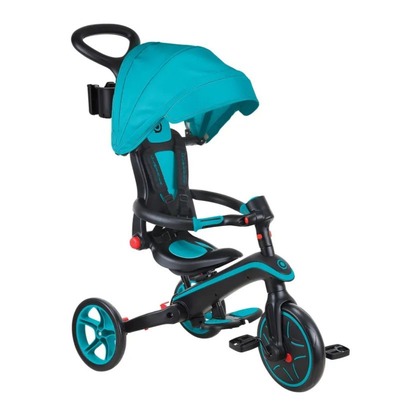 Globber tricicle trike explorer foldable 4 in 1 teal 732-105, , medium