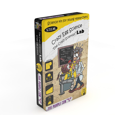 Purple cow the crazy scientist lab- crazy egg science, , medium