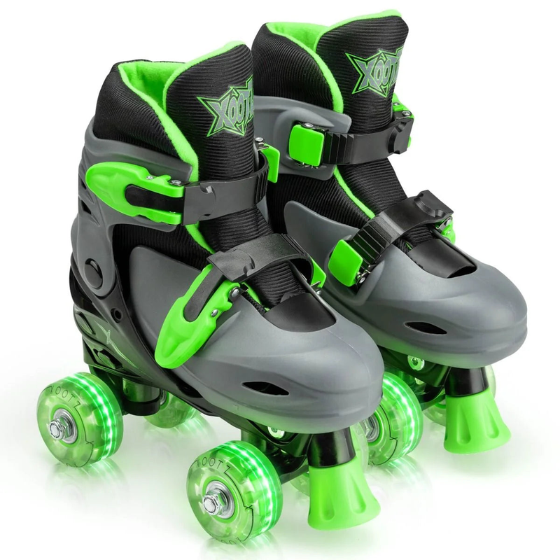Product image: Xootz quad led roller skates - green-null