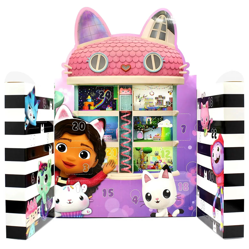 Gabby's dollhouse advent calendar with jewellery/hair accessories, , medium-null