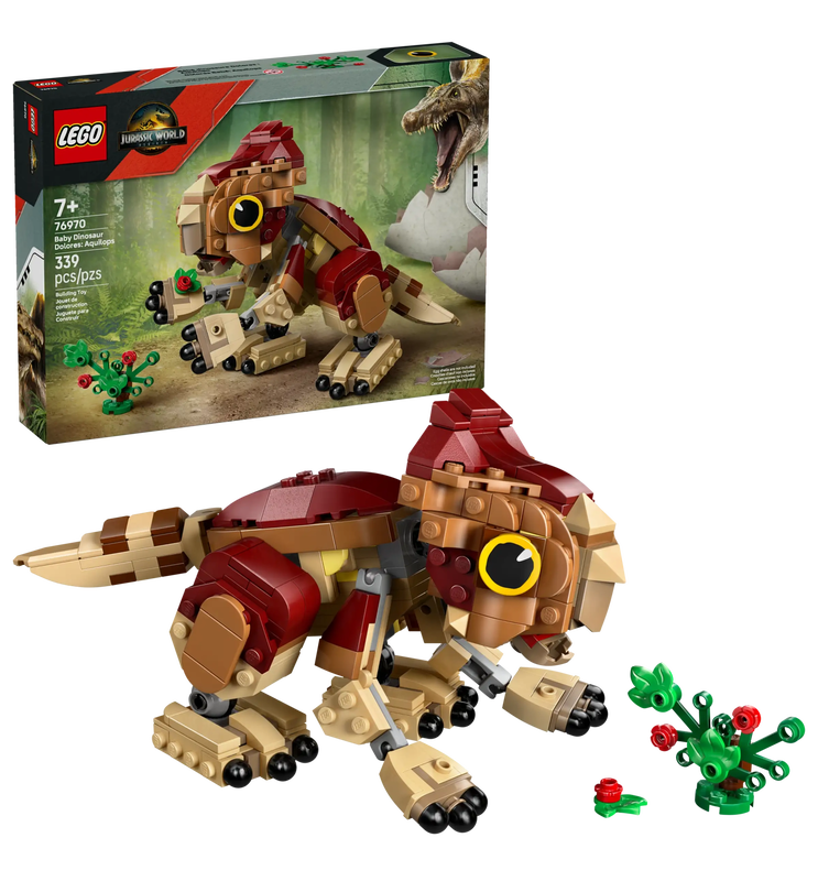 Lego jurassic world 76970 baby dinosaur dolores: aquilops, , medium-null