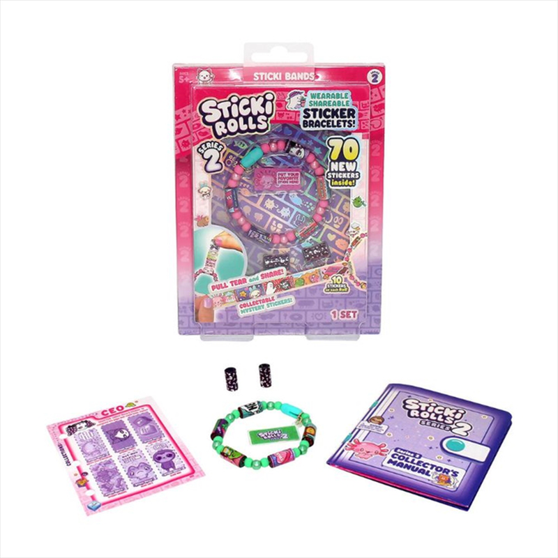 As sticki rolls bracelet with stickers single pack, , medium-null