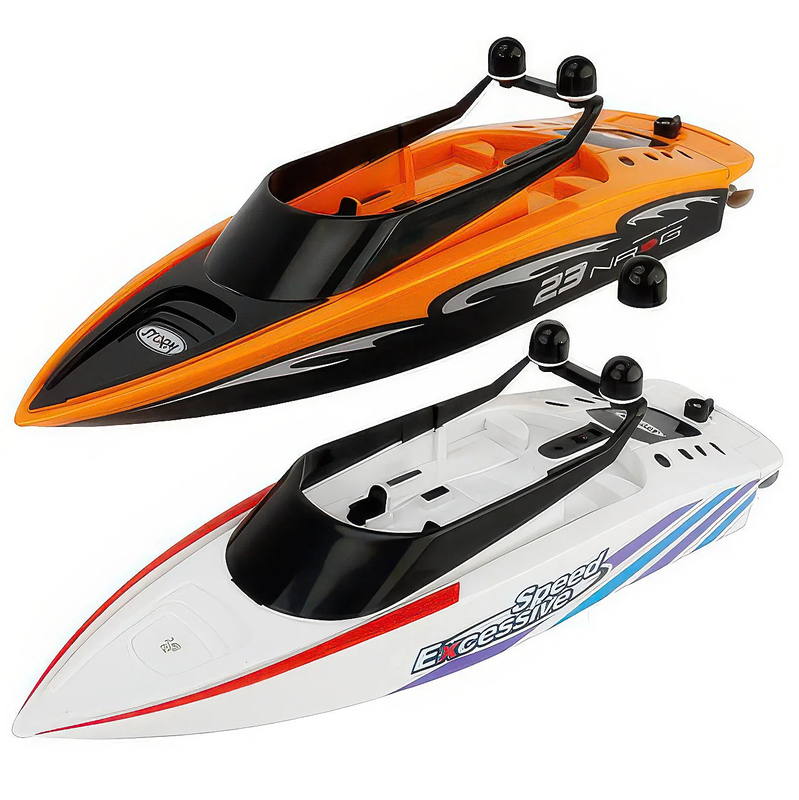 'excessive speed' rc remote controlled toy racing boat - assorted, , medium-null