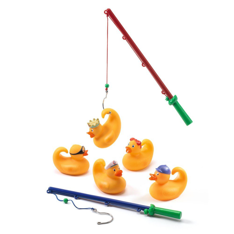 Fishing yellow ducks with 2 rods, , medium-null