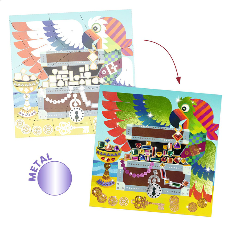 Djeco art and craft older ones - foil pictures up and at em!, , medium-null