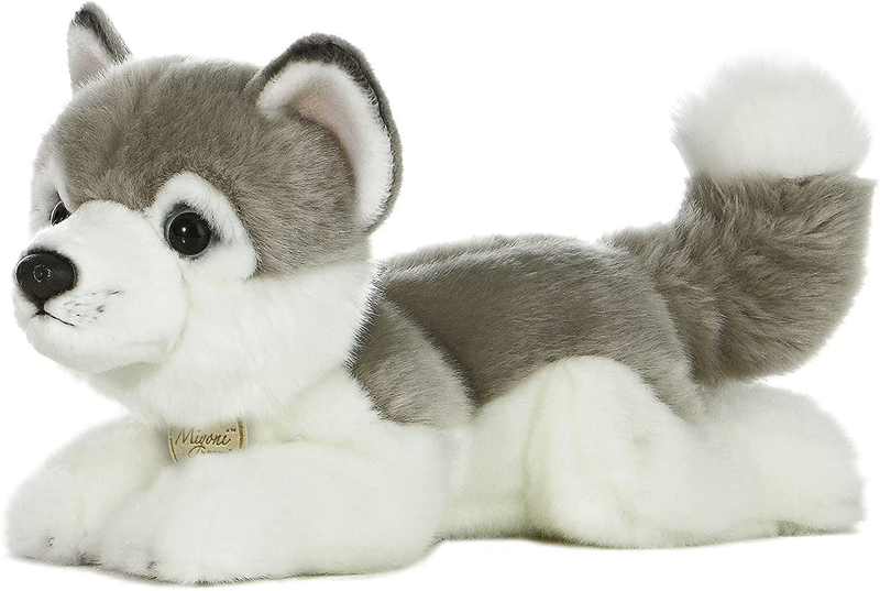 Aurora miyoni husky lying 11-inch plush, , medium-null