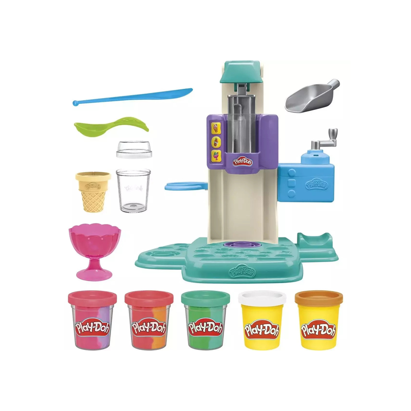Product image: Play-doh rainbow swirl ice cream playset, , medium-null