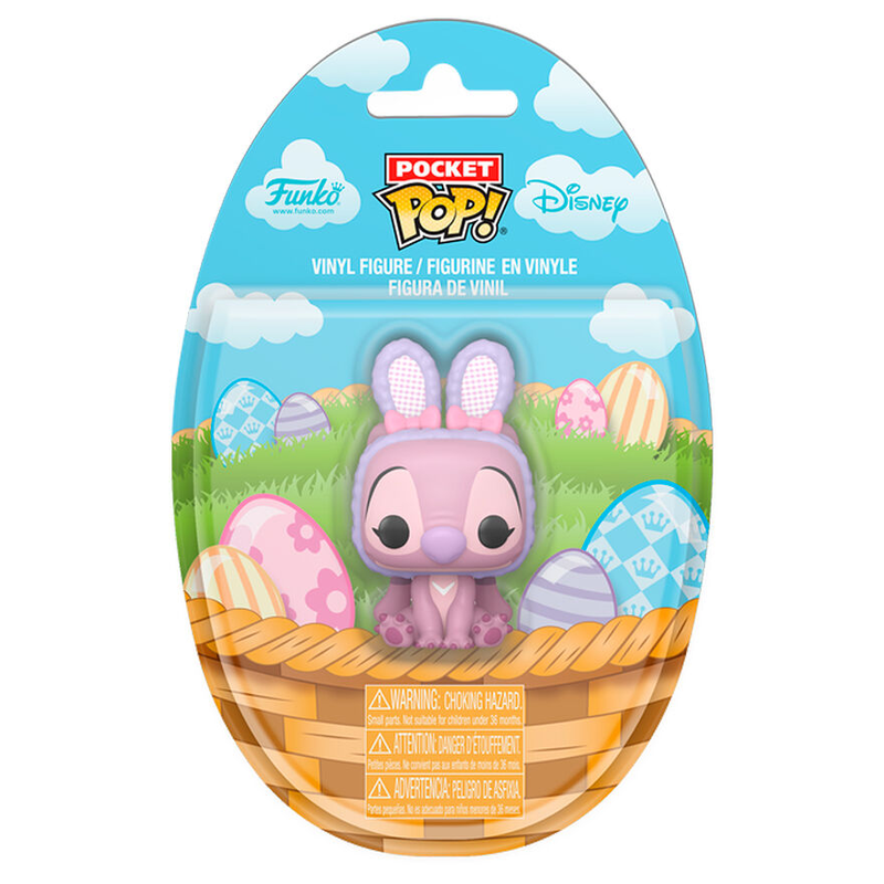 Pocket pop figure disney stitch angel bunny, , medium-null