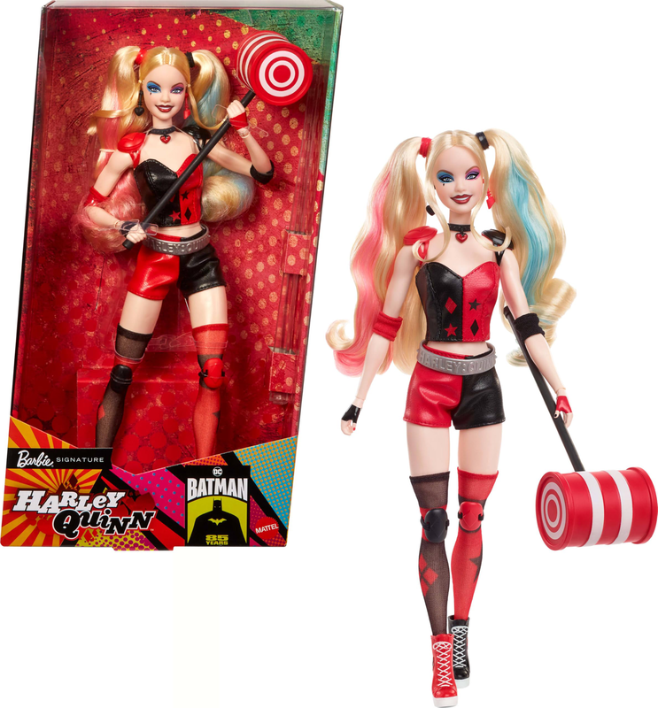 Mattel barbie signature harley quinn doll, , medium-null