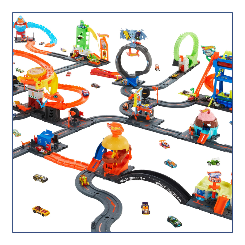Hot wheels city let's race netflix - bat loop attack set, , medium image number null