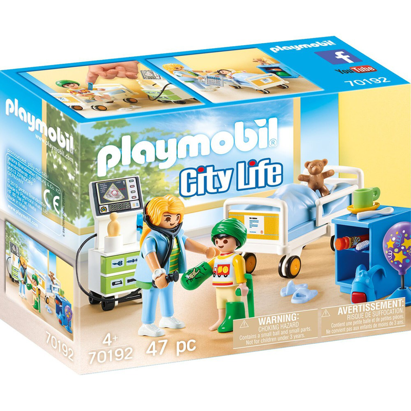 Playmobil 70192 childrens hospital room, , medium-null