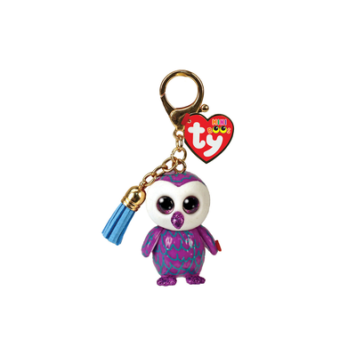 Ty mini boos clip moonlight owl purple, , medium