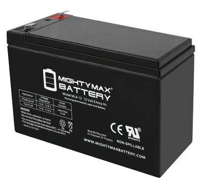 Mighty max 12v 8 ah battery