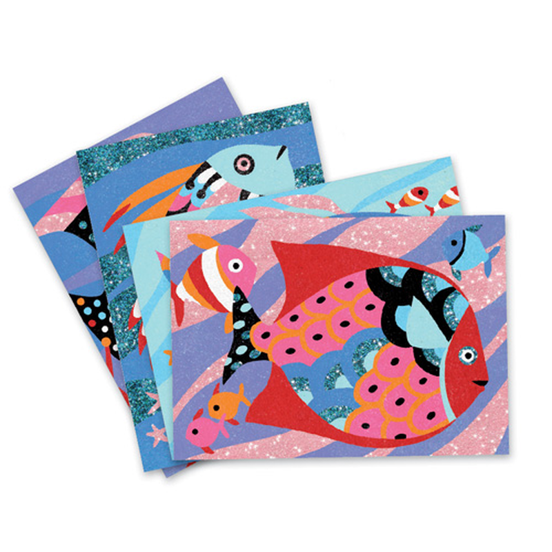 Djeco coloured sands fish rainbows, , medium-null