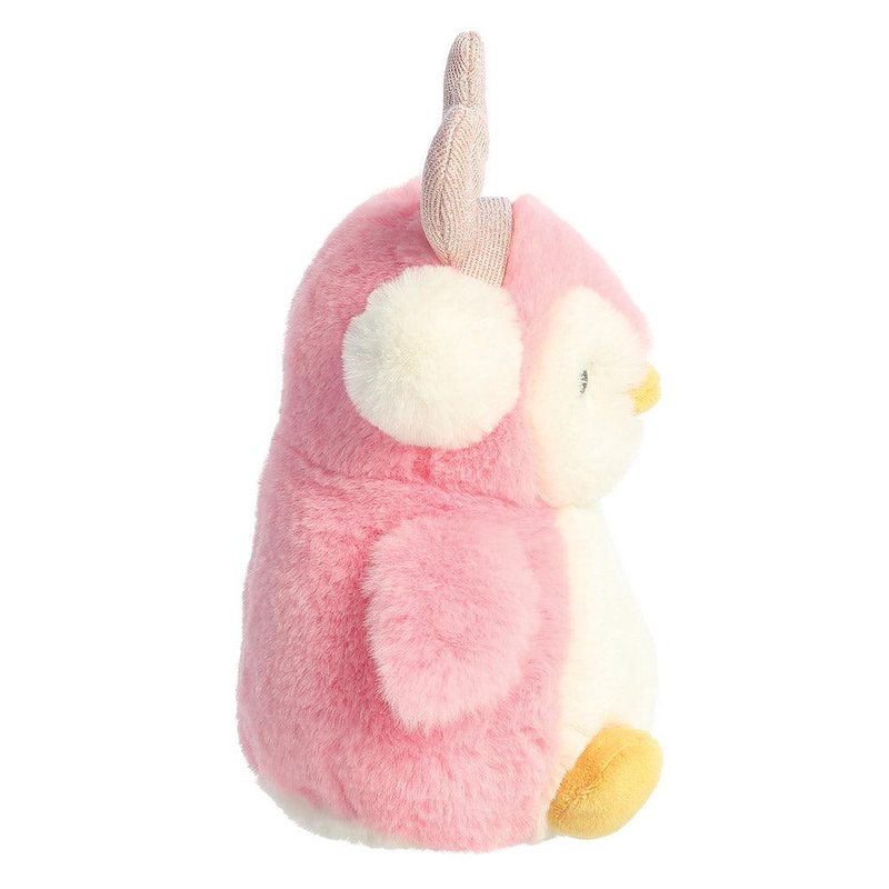Aurora pompom penguin with reindeer antlers 18cm plush, , medium image number null