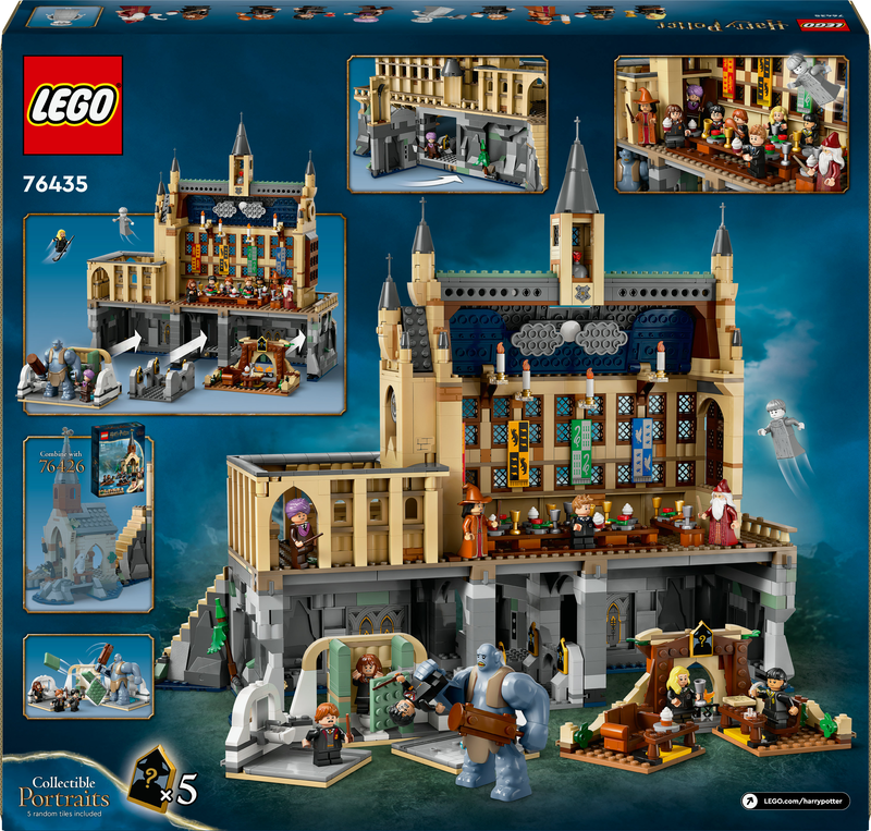 Lego harry potter hogwarts&trade; castle: the great hall 76435 for ages 10+ 1732pcs, , medium-null