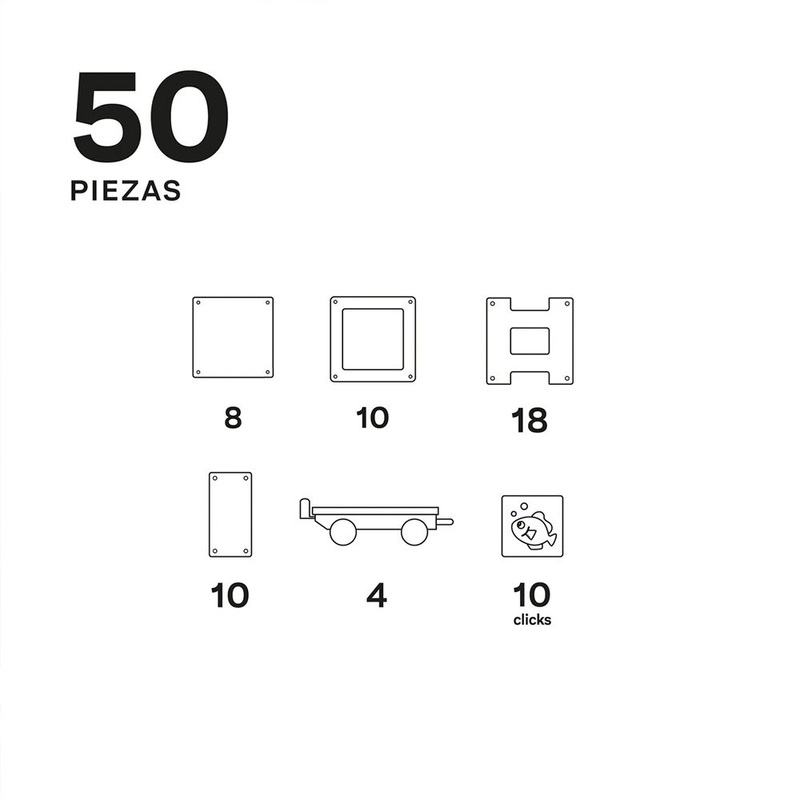 Product image: Mx magnetic construction train 50pcs, , medium-null