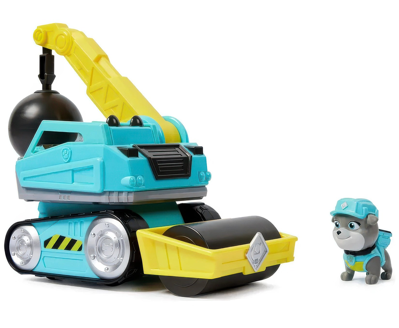 Paw patrol rubble & crew motor`s wrecking ball toy truck, , medium-null