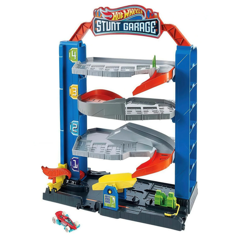 Product image: Hot wheels city stunt garage playset, , medium-null