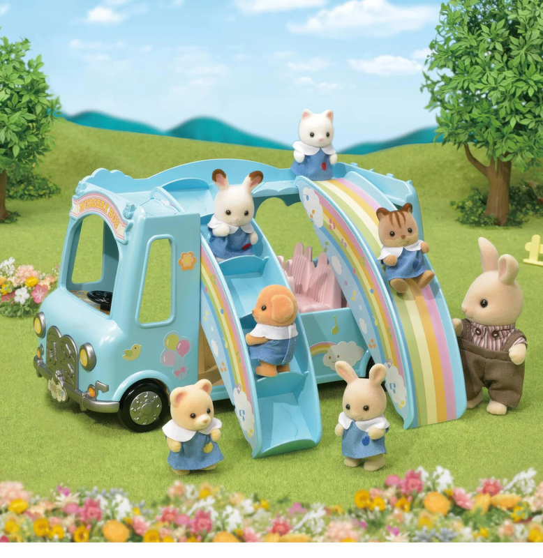 Sylvanian families sunshine nursery bus, , medium-null