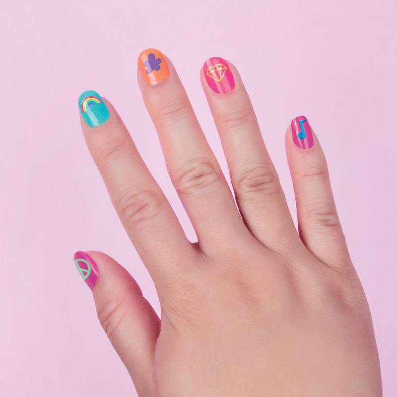 Make it real 3c4G graffiti nail polish and nail sticker set, , medium-null