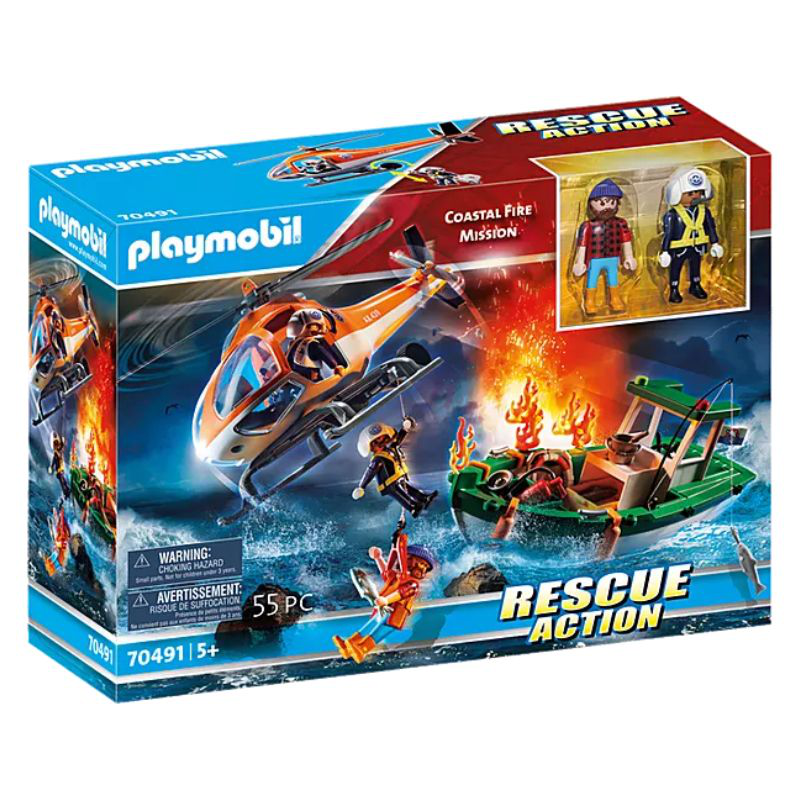 Playmobil 70491 rescue action - coastal fire mission, , medium-null