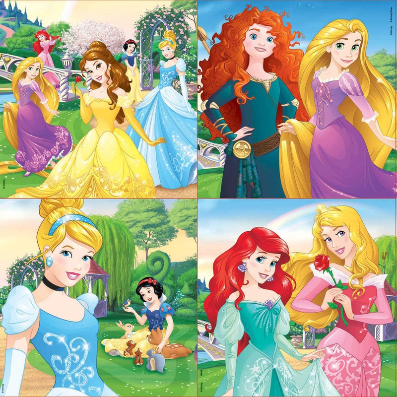 Disney princess progressive 4 puzzles 12,16,20,25pcs, , medium-null