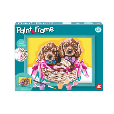 As paint & frame adorable puppies 41019 7y+