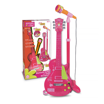 Bontempi electronic rock guitar - pink, , medium