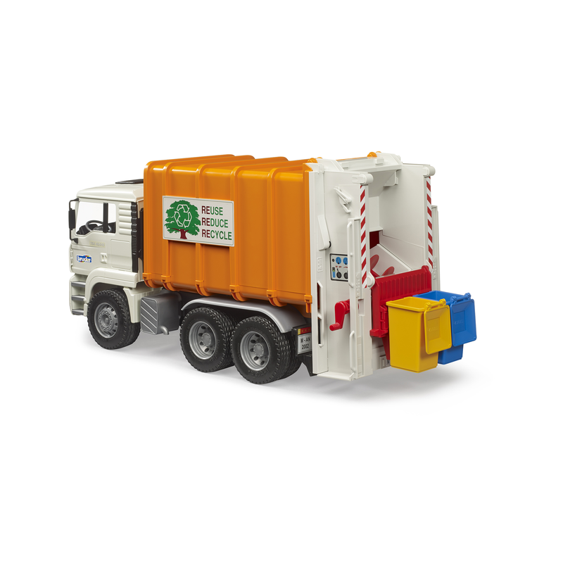 Man tga rear loading garbage truck, , medium-null