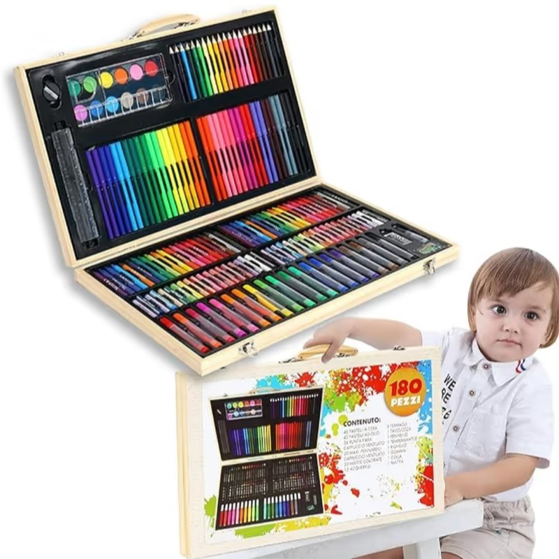 Product image: Σετ ζωγραφικής για μικορύς και μεγάλους καλλιτέχνες 180τμχ, , medium-null
