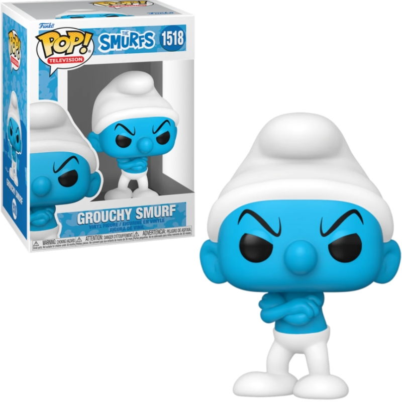 Product image: Funko pop! The smurfs - grouchy smurf #1518, , medium-null