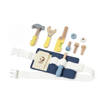 Classic world blue tool belt with tools, , medium