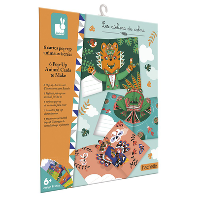 6 pop-up animal cards to make