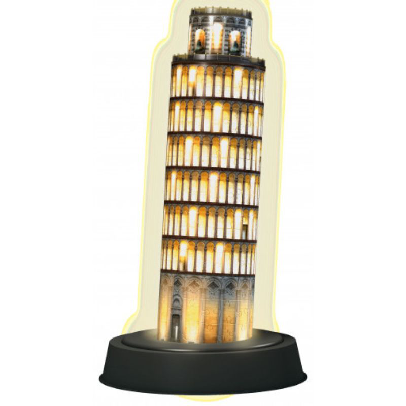 Ravensburger 3d puzzle night edition 216 pcs tower of pisa 12515, , medium-null
